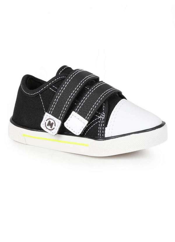Molekinho - Tênis Infantil Molekinho Básico Velcro Duplo Preto 1