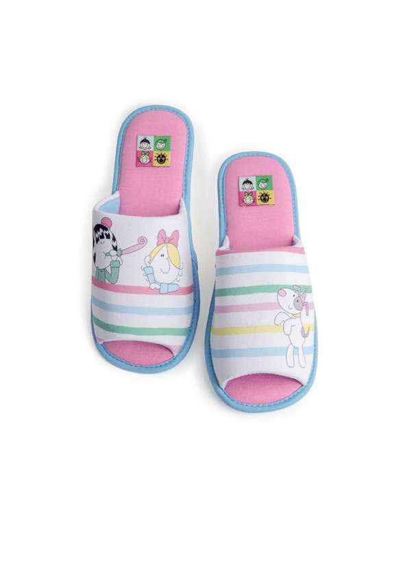 Veggi - Pantufa Bia Listras Rosa