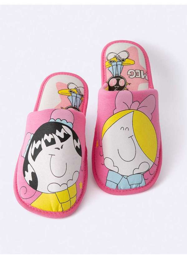 Veggi - Pantufa Turma da Bia - Conforto com Estilo Divertido Rosa