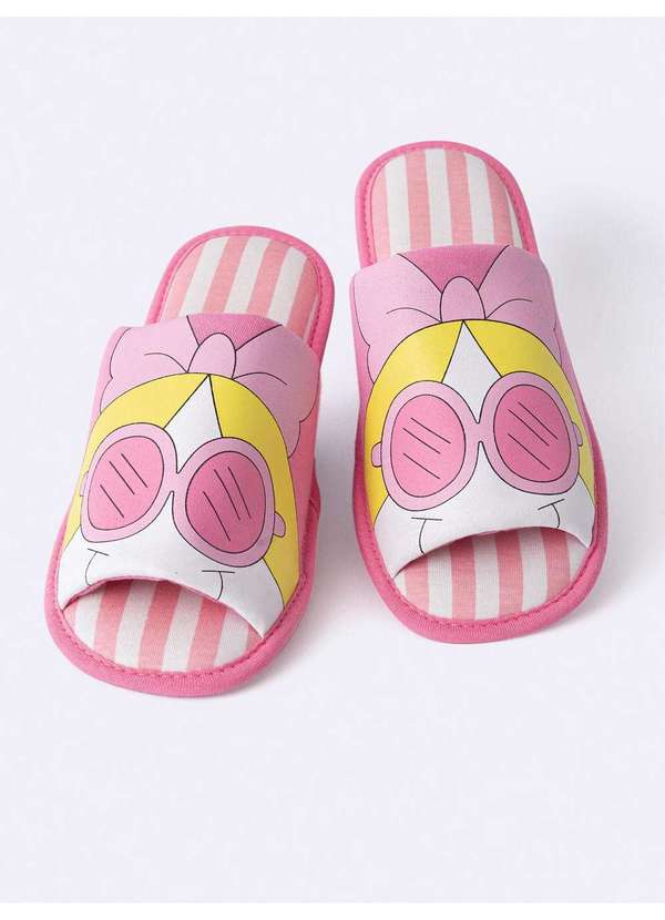 Veggi - Pantufa Turma da Bia - Conforto e Alegria Rosa