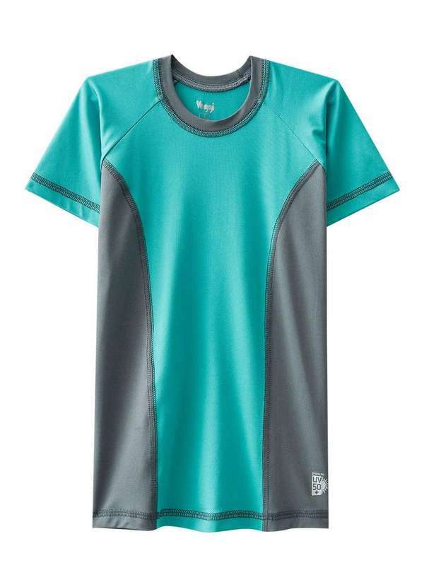 Veggi - Blusa Unisex Meia Manga Kids Uv 50 Verde
