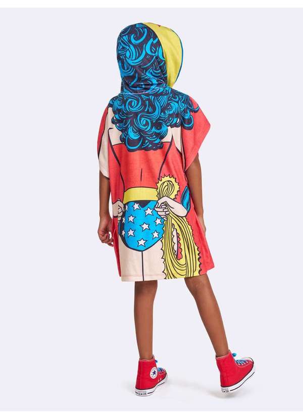 Veggi - Roupão Mulher-Maravilha Vermelho 3