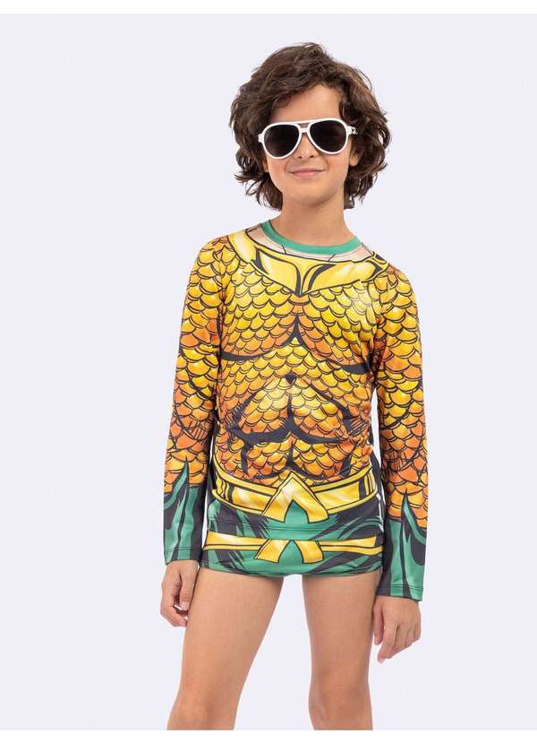 Veggi - Blusa Manga Longa com Proteção Uv 5 Amarelo