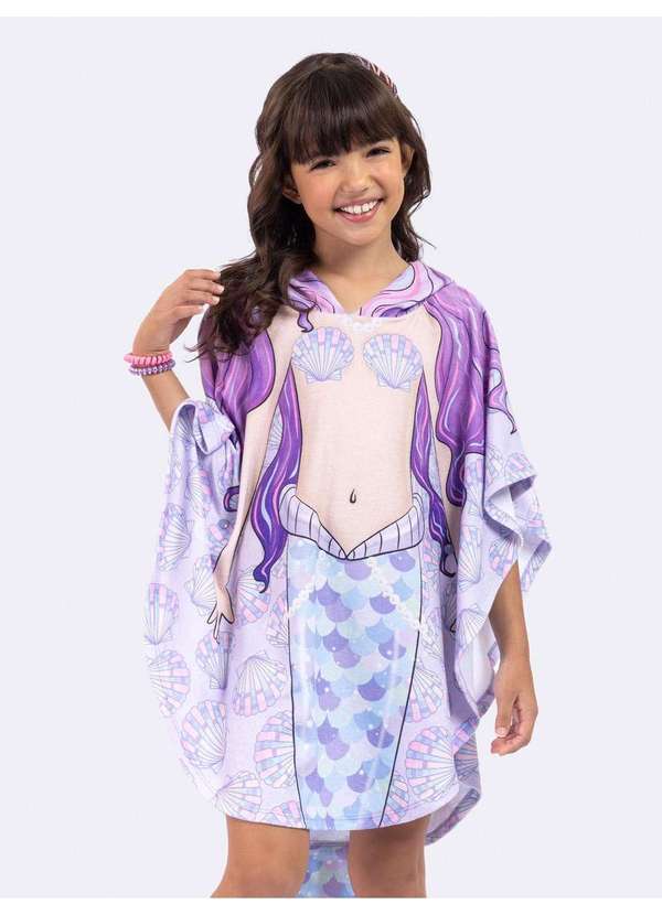 Veggi - Roupão Sereia Lilás Roxo