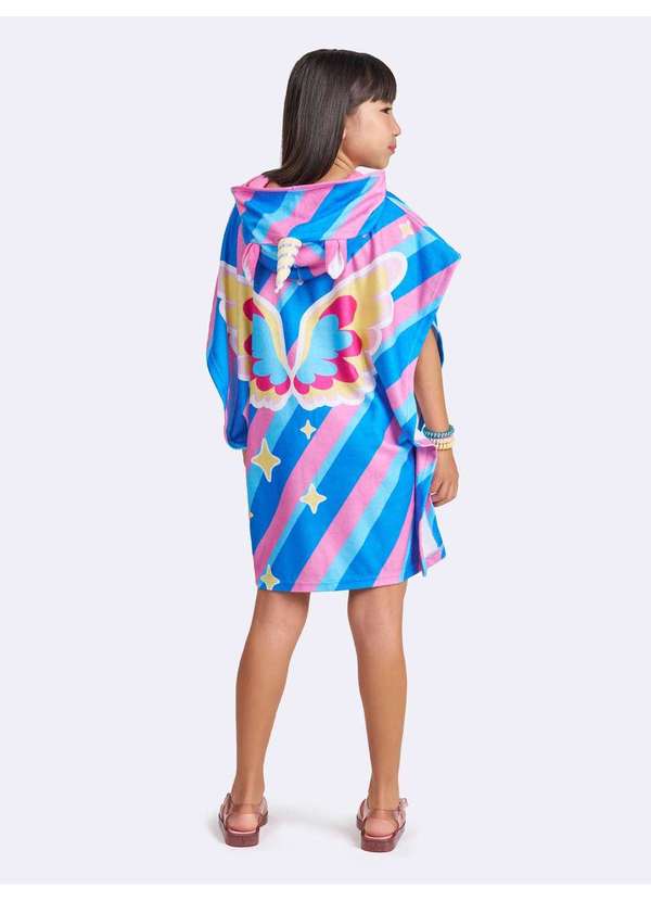 Veggi - Roupão Unicórnio Magic Stickers Azul 3