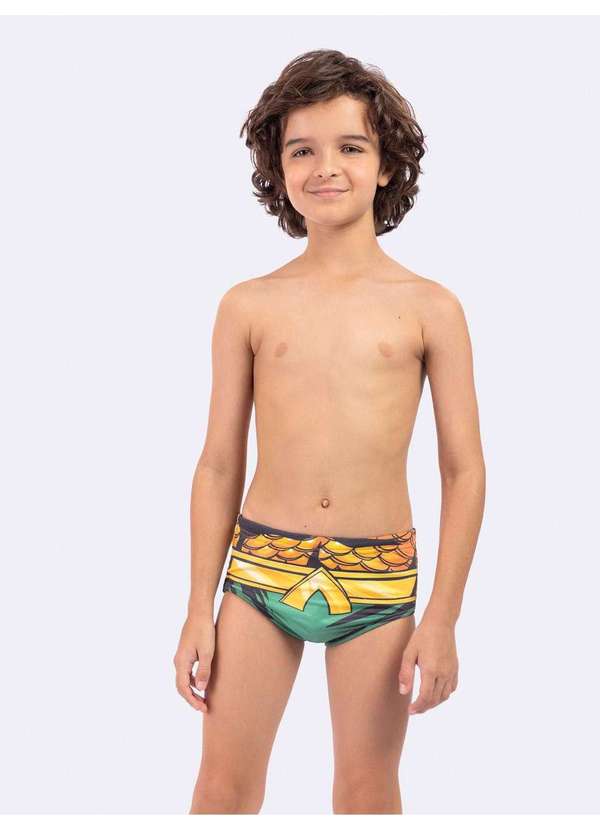 Veggi - Sunga com Proteção Uv 50 Aquaman Verde