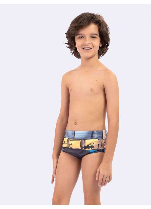 Veggi - Sunga com Proteção Uv 50 Batman Preto