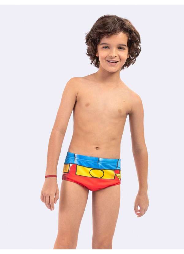 Veggi - Sunga com Proteção Uv 50 Superman Vermelho