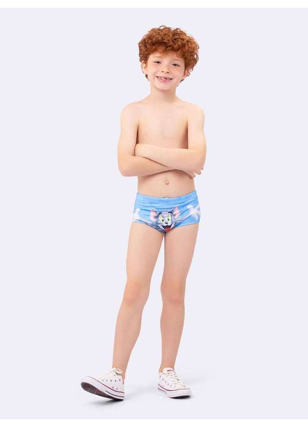 Veggi - Sunga com Proteção Uv 50 Tom And Jerry Azul