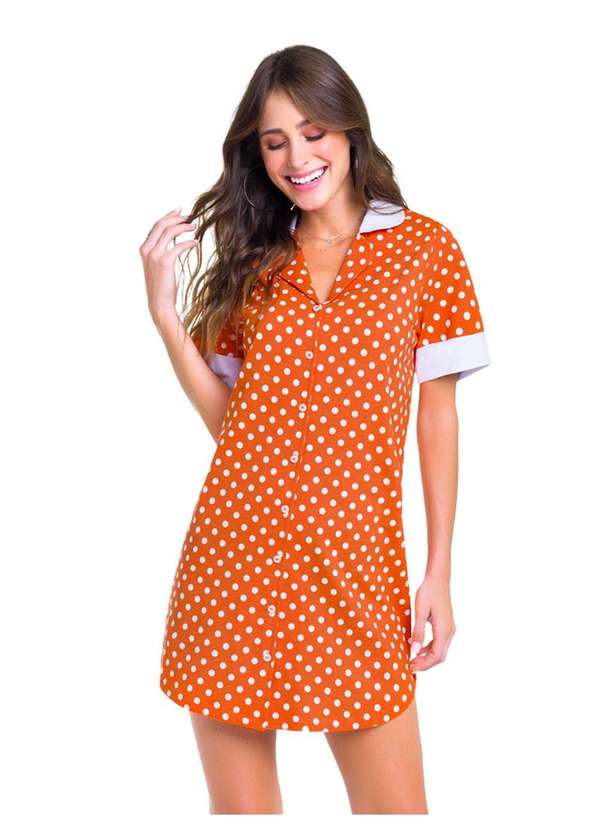 Veggi - Camisola Manga Curta Aberta Poás Laranja 2