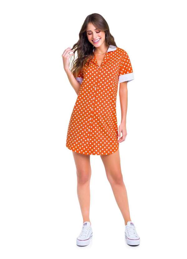 Veggi - Camisola Manga Curta Aberta Poás Laranja 3