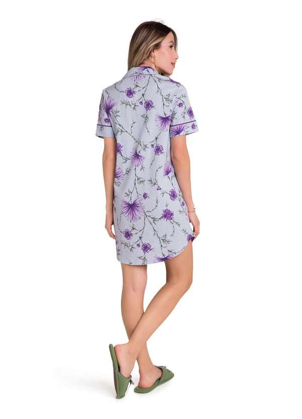 Veggi - Camisola Manga Curta Americana Just Living Azul