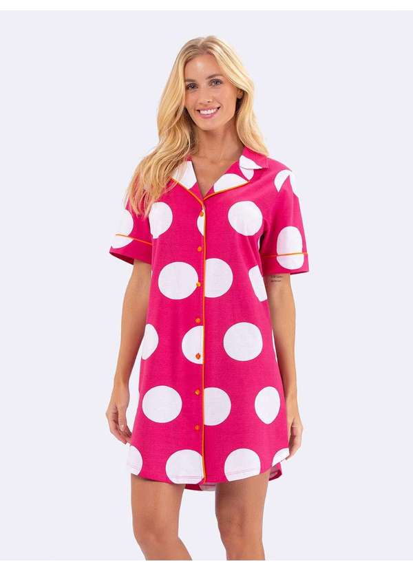 Veggi - Camisola Manga Curta Americana Pink Tokyo Rosa 3