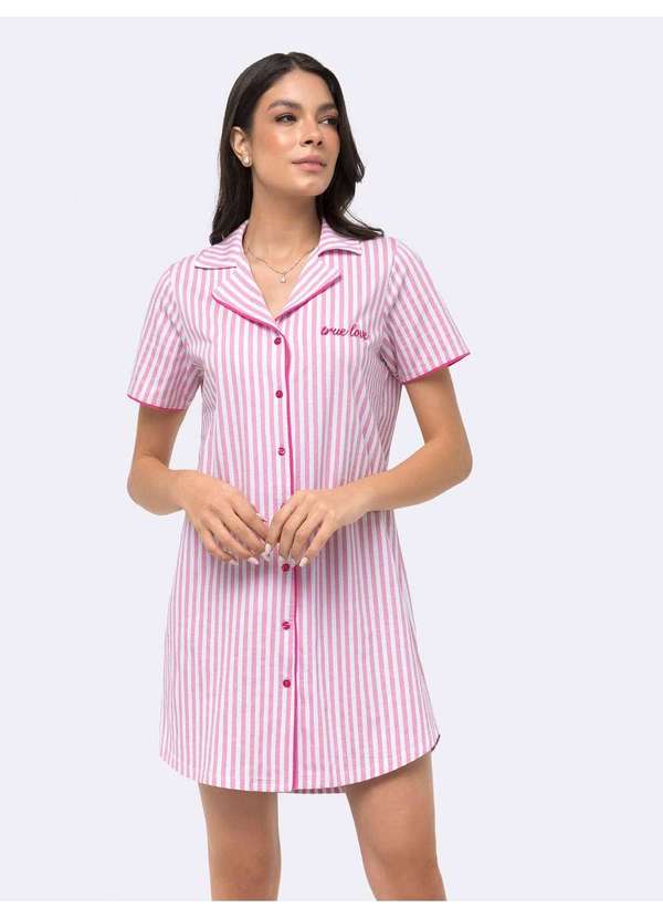 Veggi - Camisola Manga Curta Americana Rosa
