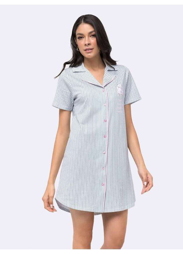 Veggi - Camisola Manga Curta Americana Branco