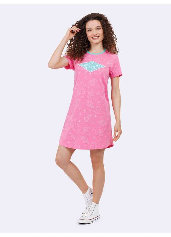 Veggi - Camisola Manga Curta Dedos de Mel Rosa