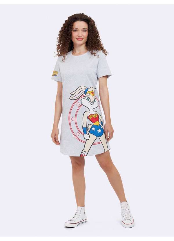 Veggi - Camisola Manga Curta Lola Bunny Cinza 2