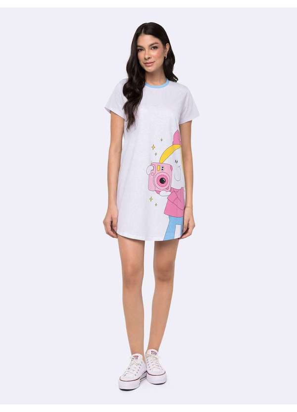 Veggi - Camisola Manga Curta Turma da Bia Branco 2