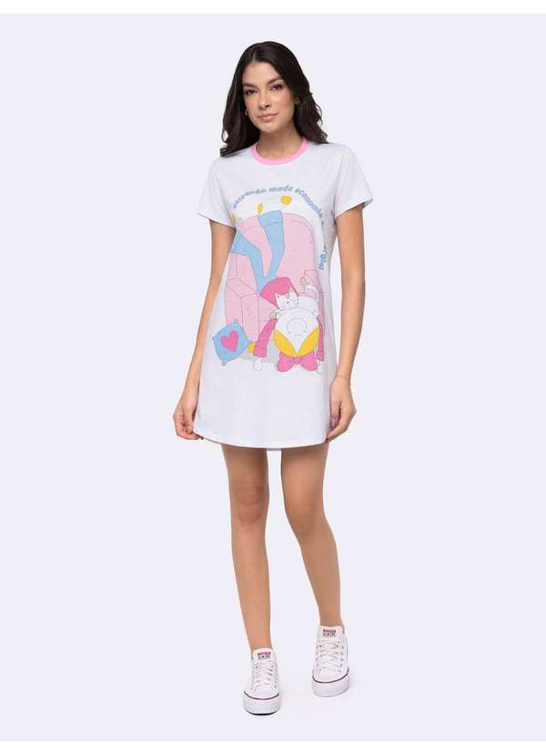 Veggi - Camisola Manga Curta Turma da Bia Branco 2