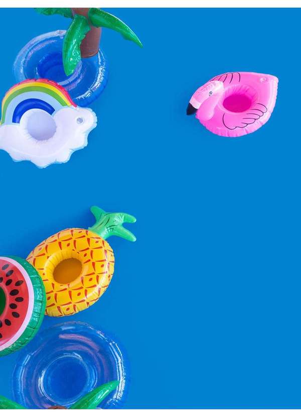 Veggi - Camisola Manga Curta Vermelha Pool Party Branco