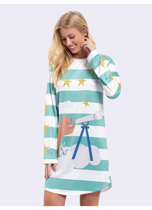 Veggi - Camisola Manga Longa Camping Time Branco