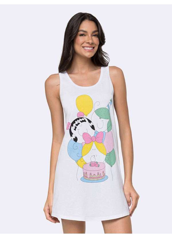 Veggi - Camisola Regata Bia Listras Branco