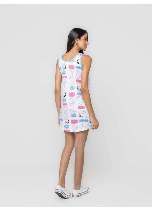 Veggi - Camisola Regata com Abertura Bia Bate Papo Branco 3