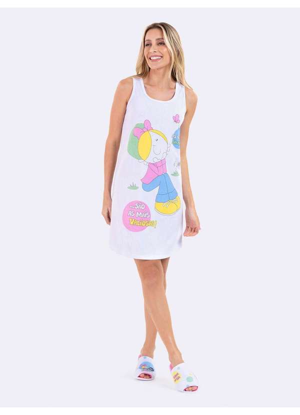 Veggi - Camisola Regata Turma da Bia Equilibrio Branco