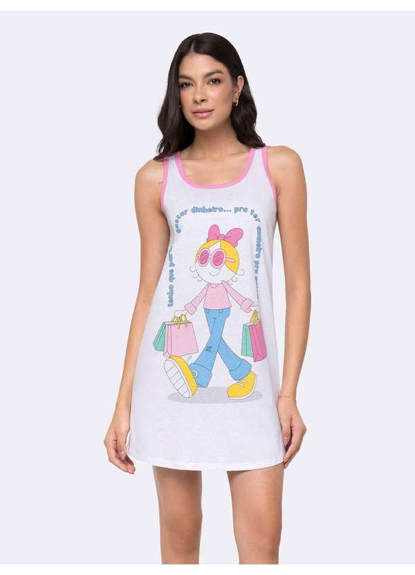 Veggi - Camisola Regata Turma da Bia Branco