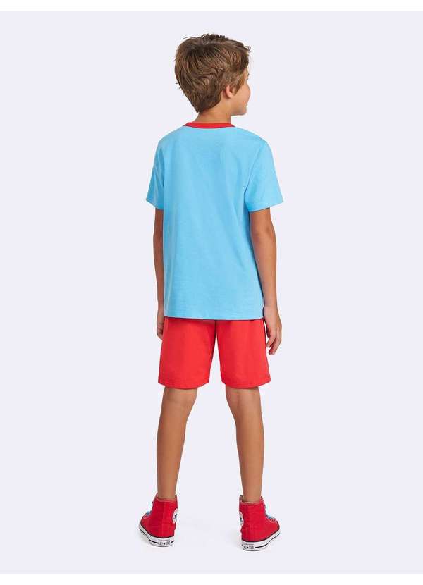 Veggi - Pijama Manga Curta com Capuz Superman Azul 3