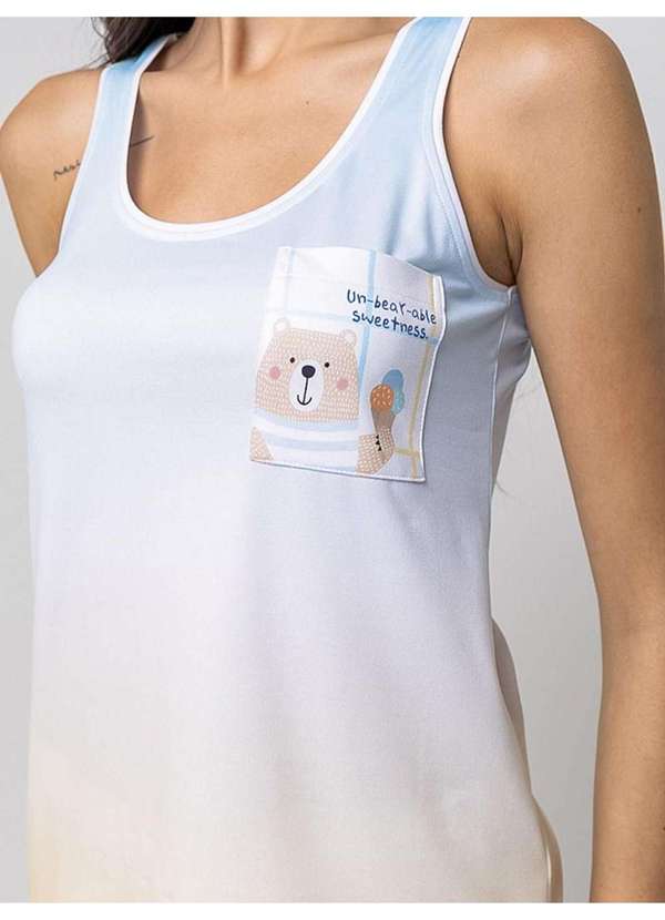 Veggi - Pijama Manga Curta Dolce Vita Azul 3