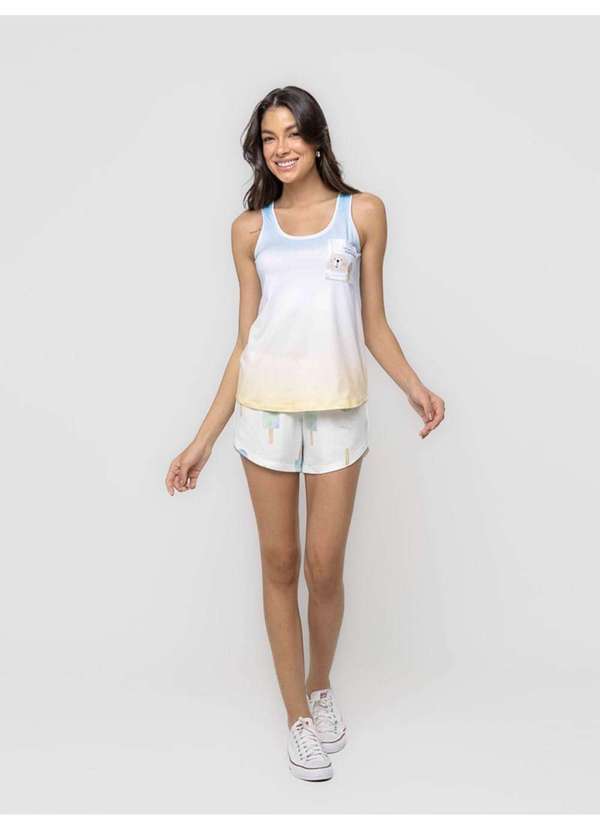 Veggi - Pijama Manga Curta Dolce Vita Azul 4