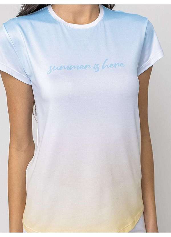 Veggi - Pijama Manga Curta Dolce Vita Azul 2