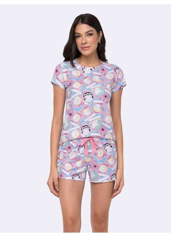 Veggi - Pijama Manga Curta Turma da Bia Azul 2