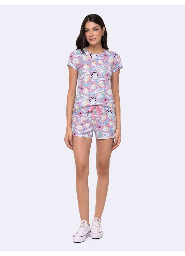 Veggi - Pijama Manga Curta Turma da Bia Azul 3