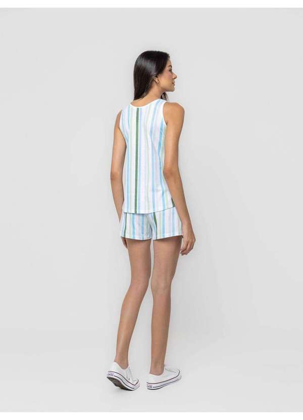 Veggi - Pijama Regata com Abertura Dolce Vita Azul 5