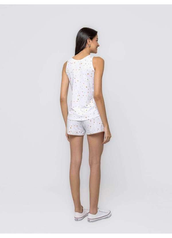 Veggi - Pijama Regata com Abertura Raízes do Sol Branco 5