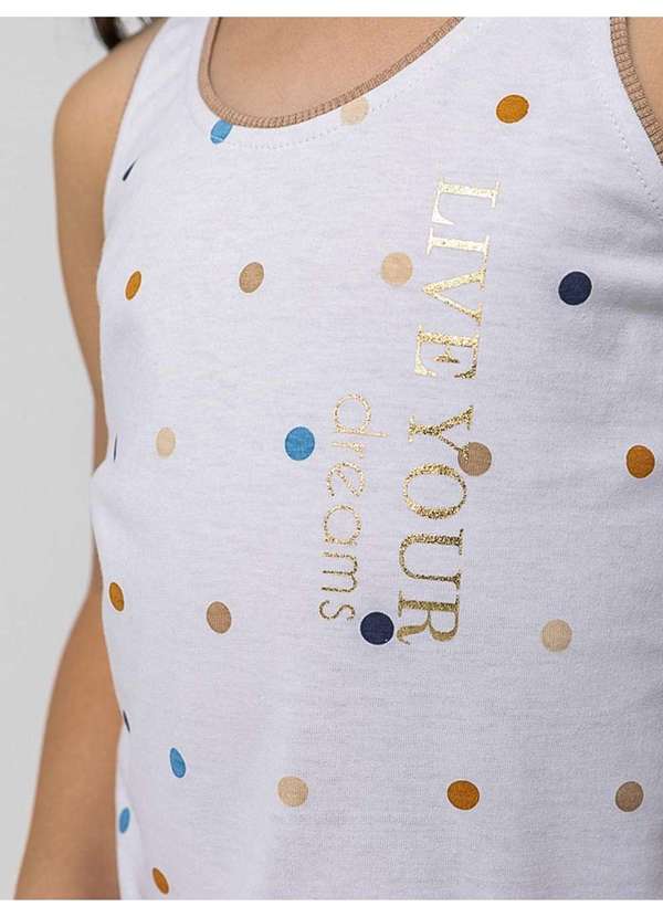 Veggi - Pijama Regata Raízes do Sol Branco 3