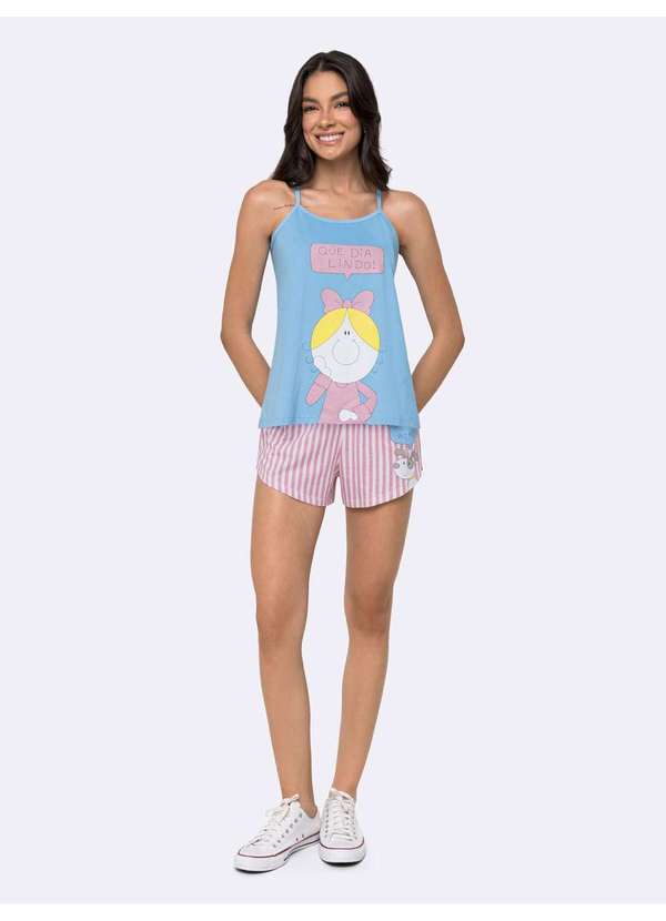 Veggi - Short Doll Bia Bate Papo Azul 2