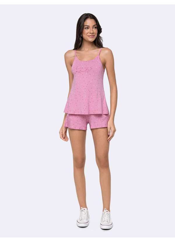 Veggi - Short Doll Corações Ao Sol Rosa 2