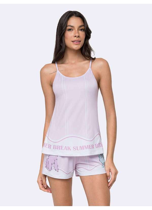 Veggi - Short Doll Corações Ao Sol Rosa