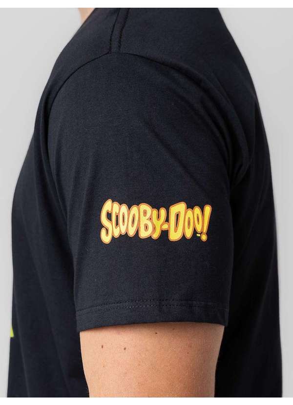 Veggi - Pijama Manga Curta Masculino Scooby-Doo com Bermuda Preto 3