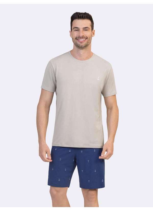 Veggi - Pijama Manga Curta Masculino Verde 6