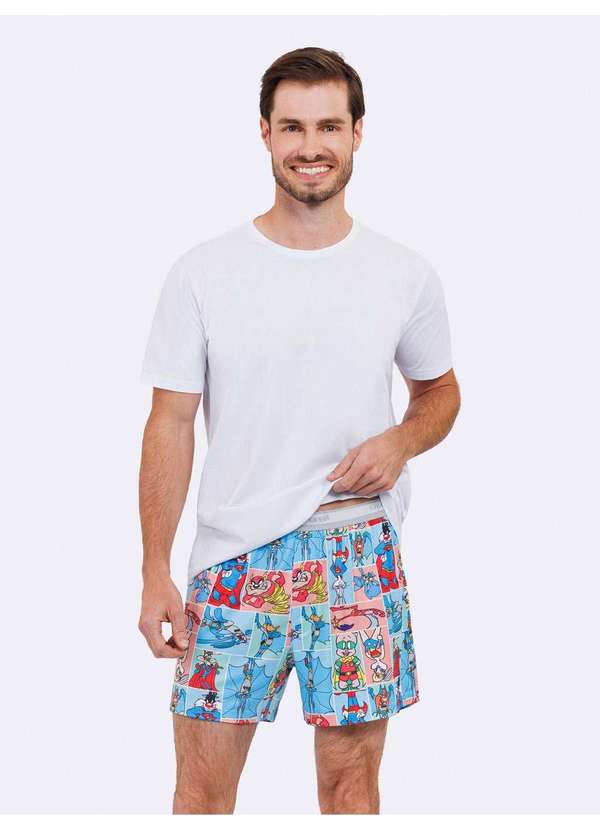 Veggi - Short Masculino Loney Tunes Azul