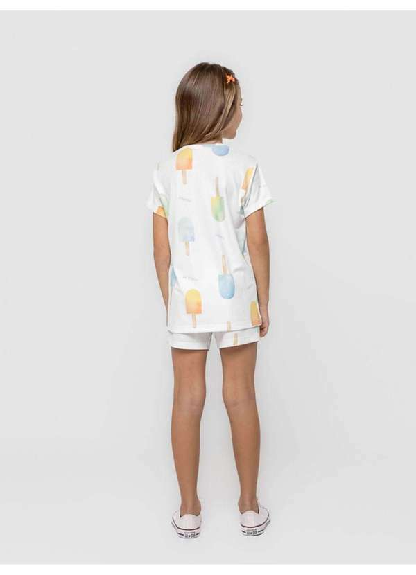 Veggi - Pijama Manga Curta Infantil Dolce Vita Branco 3