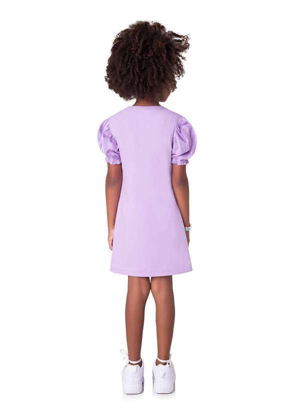 Veggi - Camisola Manga Curta - Princesa com Trança Roxo