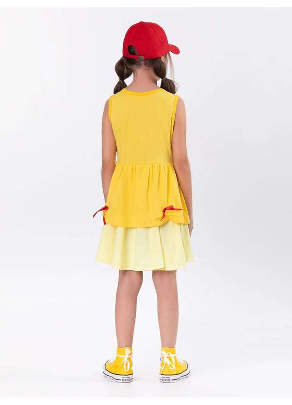 Veggi - Camisola Regata Princesa Amarelo 3