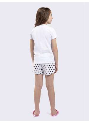 Veggi - Pijama Manga Curta Infantil Acordei para Brilhar Turma da Bia Branco 2