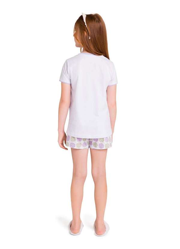 Veggi - Pijama Manga Curta Infantil Inspire Branco