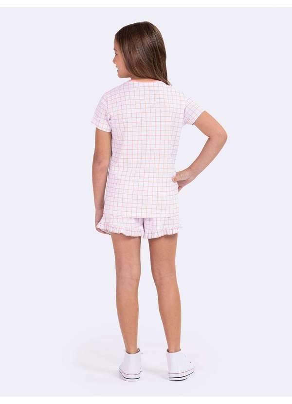 Veggi - Pijama Manga Curta Infantil Summer Branco